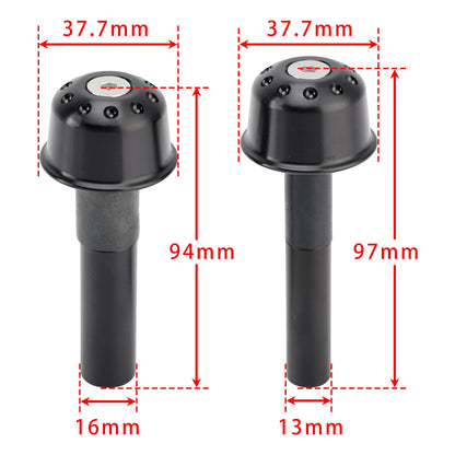 Kit pesi per estremità manubrio antivibranti per Yamaha XSR 900 XSR 700 XSR 155 XSR 125