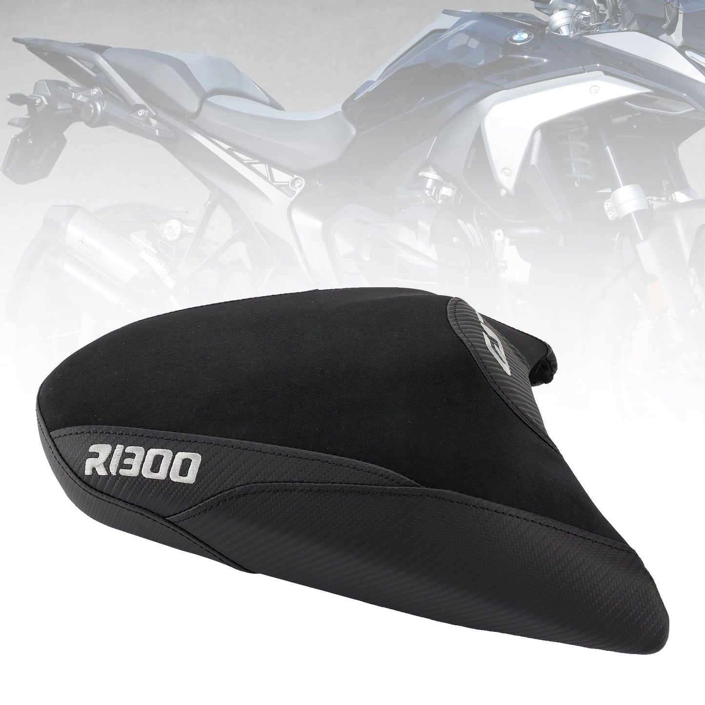 Cuscino passeggero posteriore per BMW R1300GS 2024-2025, in poliuretano piatto, blu e bianco