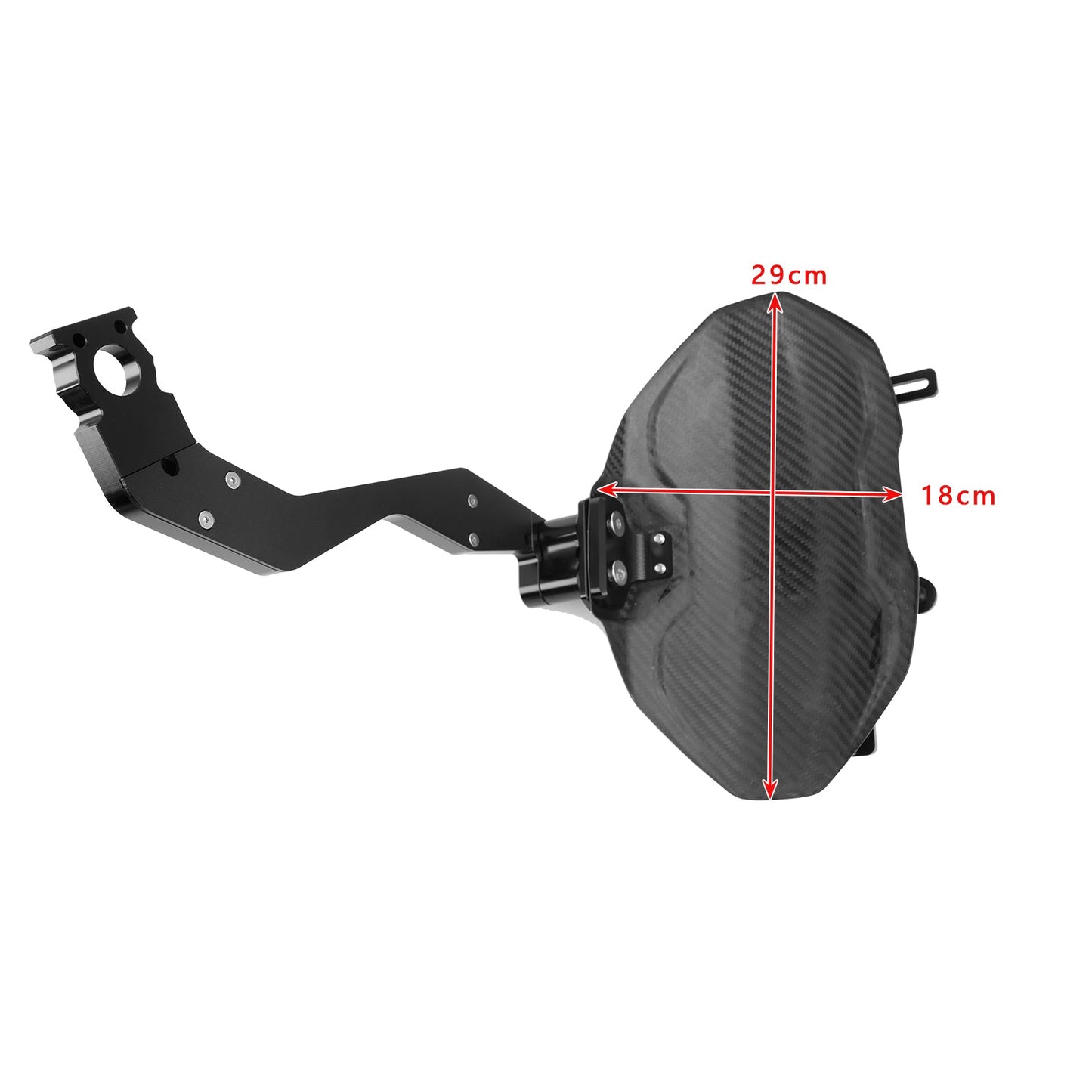 Supporto parafango posteriore in vera fibra di carbonio a LED, adatto per Honda CBR650R CB650R 2024-2025