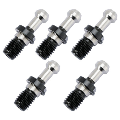 Manopola di ritenzione del perno di trazione a 45° CAT40 da 5 pezzi adatta per qualsiasi CNC Haas CAT40 argento
