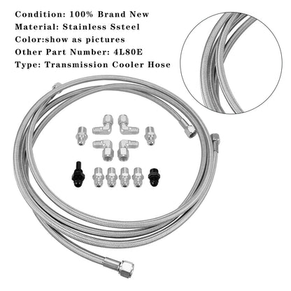 Tubo flessibile di raffreddamento trasmissione intrecciato SS da 70"" per turbo 700R4-4L60-4L60E - 4L65E