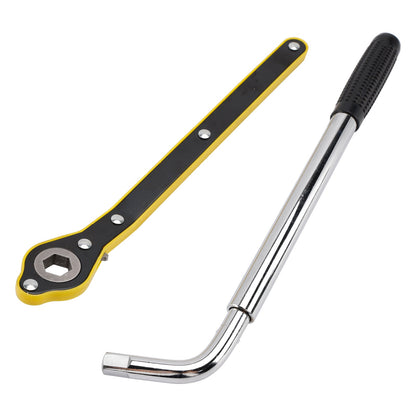 Cric per auto 2,5 T/2500 kg, cric a forbice universale, chiave per tiranti per ruote, per SUV, monovolume