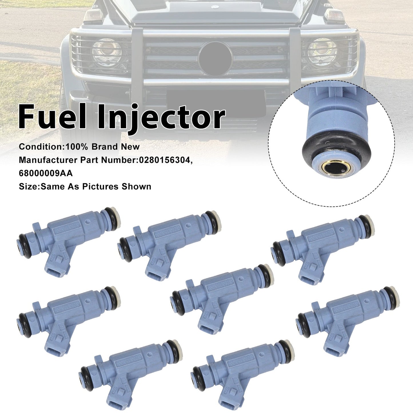8 iniettori di carburante per Mercedes-Benz E55 S55 CL55 2003-2006 0280156304