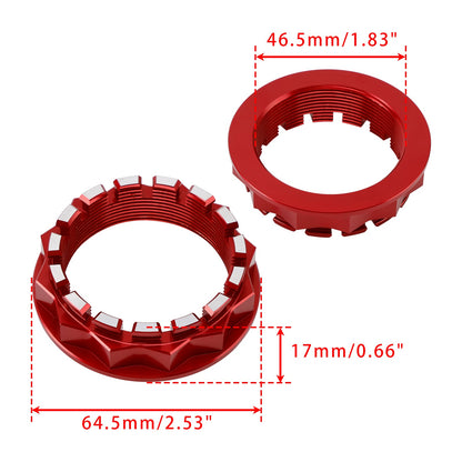 2x Dadi per asse ruota posteriore rossi per Ducati Panigale 959/1199/1299/V4/R/S 2012-2024