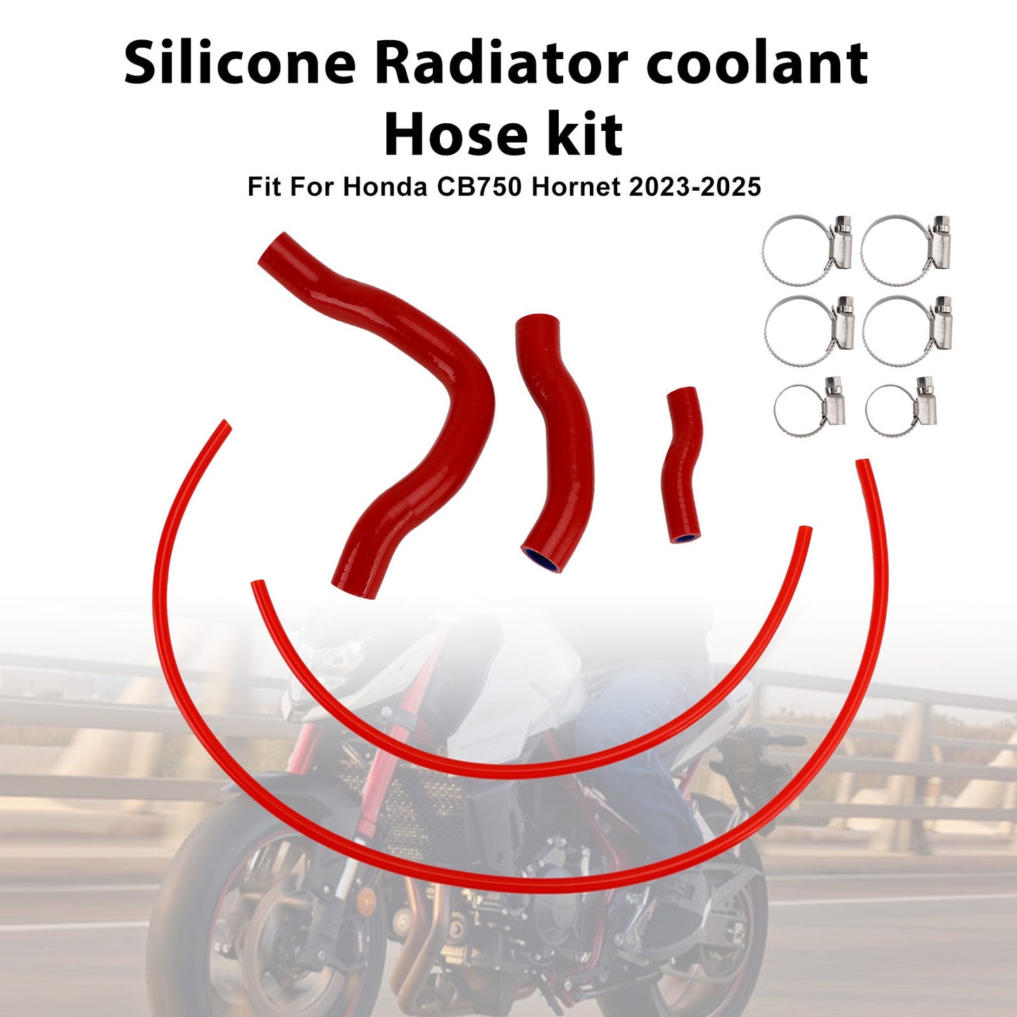 Tubo flessibile del liquido di raffreddamento del radiatore in silicone Honda CB750 Hornet 2023-2025