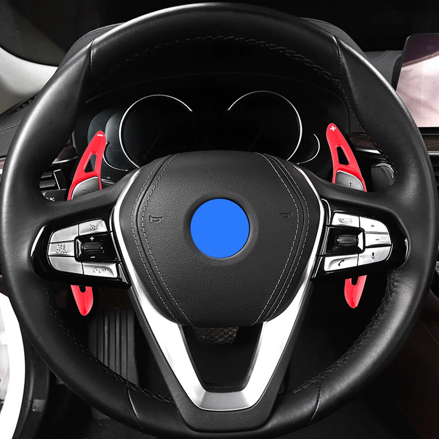 Estensioni per leve del cambio al volante per BMW G05 X5 F95 X5M G07 X7 G22, rosse