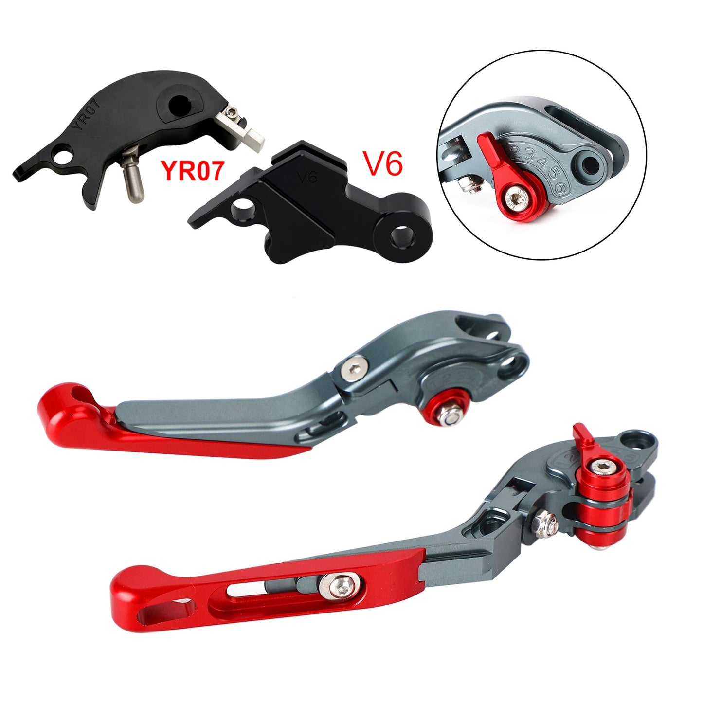 Leva freno frizione regolabile adatta per YAMAHA XSR900 XSR900GP MT-09 2024-2025