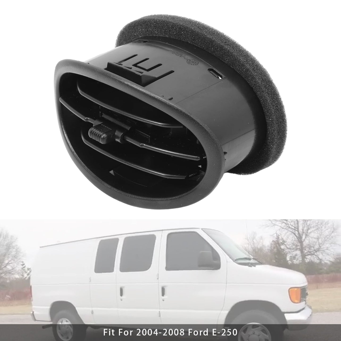 Griglia di ventilazione del pannello del cruscotto del climatizzatore per Ford E-150 E-250 4C2Z19893BA