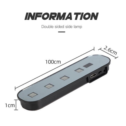 4 pezzi di luce di sicurezza per decorazione portiera auto, luce lampeggiante di avvertimento con rilevamento automatico