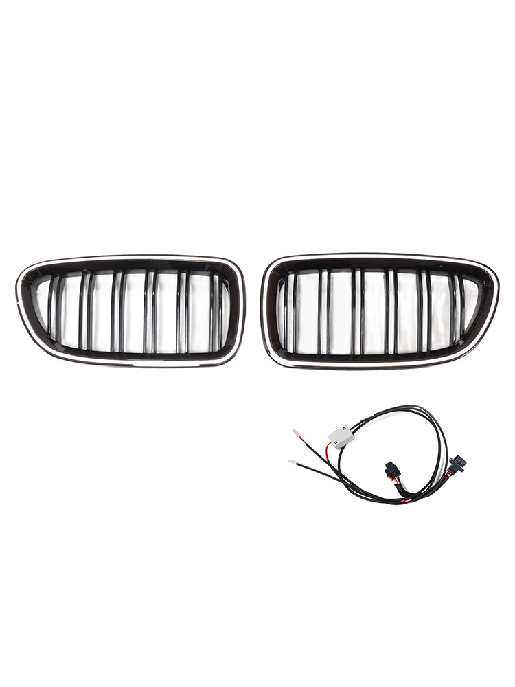 11.2009-02.2017 BMW Serie 5 F11 Touring Rene Paraurti Griglia Griglia Nero Lucido 51137203649 51137203203