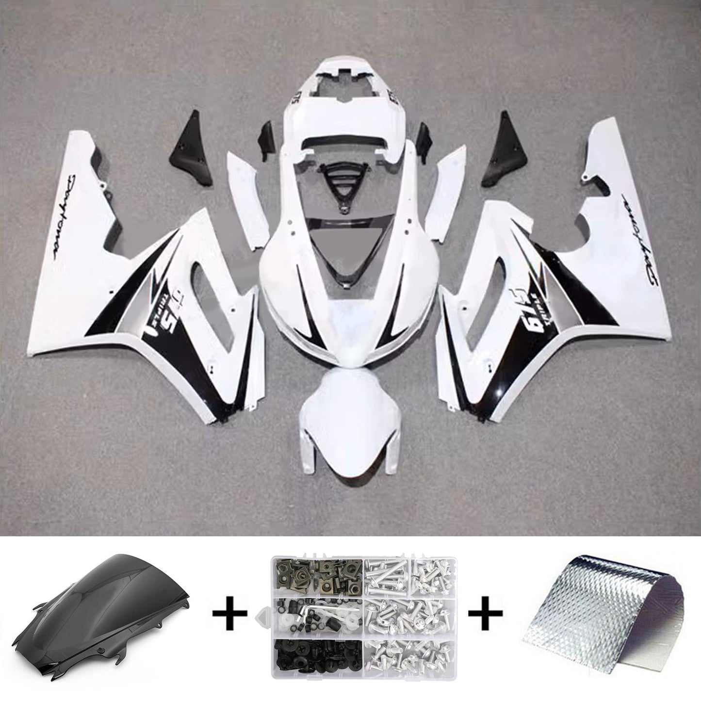 Kit carenatura Triumph Daytona 675 Injection 2009-2012 Carrozzeria Plastica ABS