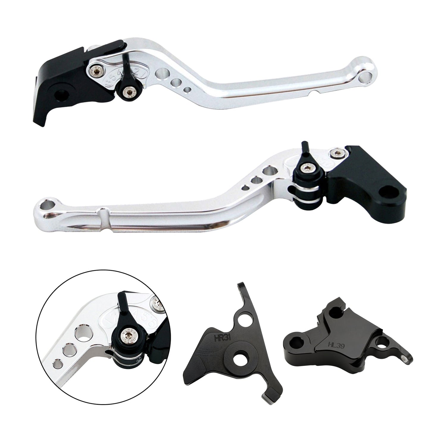 Leva frizione freno lunga adatta per CFMOTO 450SS 450SR 21-23 450NK 23-24
