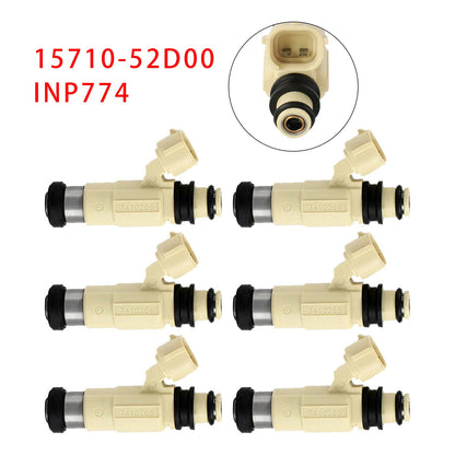 6 pezzi iniettore carburante per Suzuki Grand Vitara XL-7 2.7L 01-06 15710-52D00 INP774
