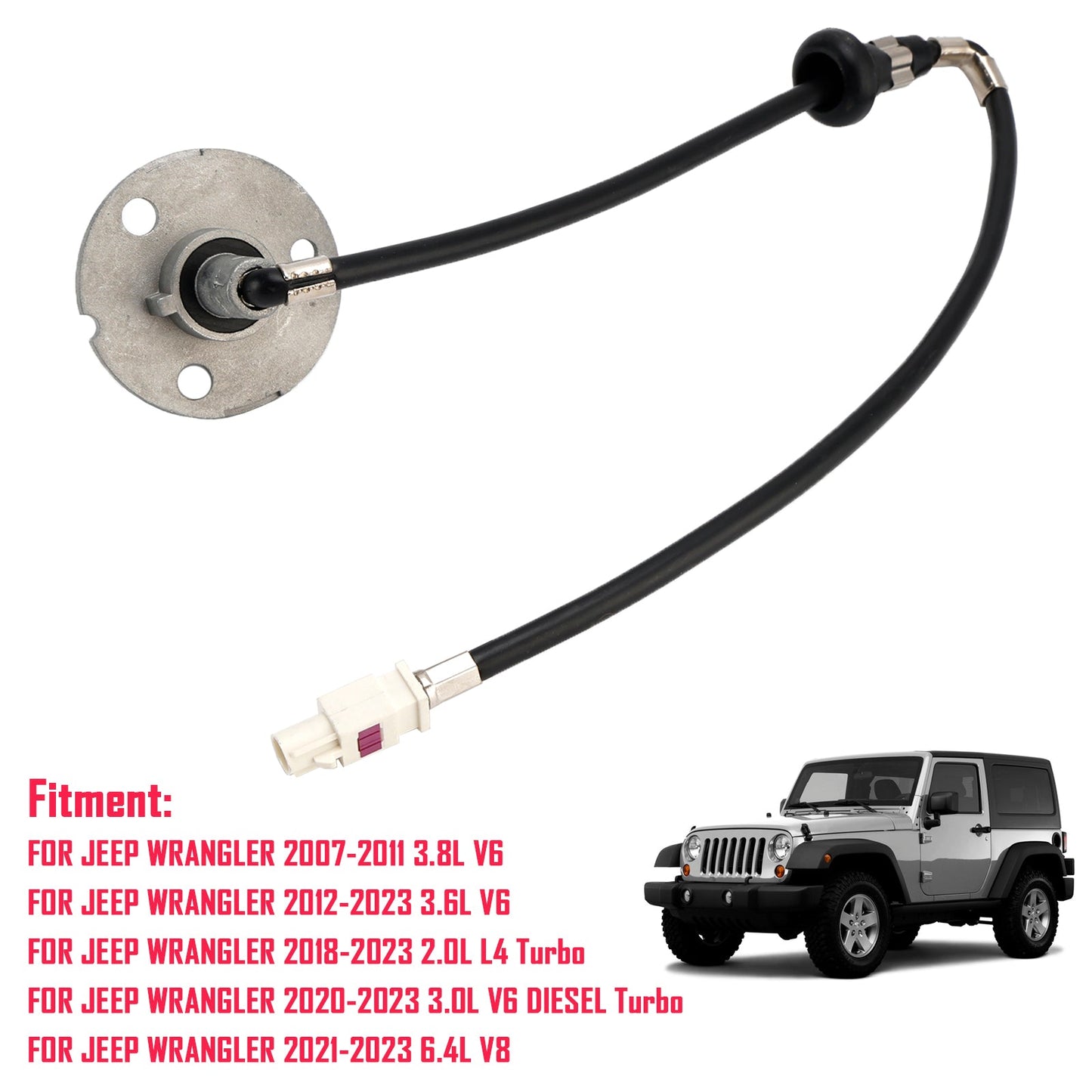 Supporto base antenna con cavo 56040921AF per Jeep Wrangler 2007-2011