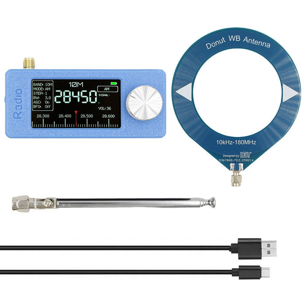Ricevitore radio portatile SI4732 0,5-108 MHz LSB AM FM Mini tascabile per tutte le bande