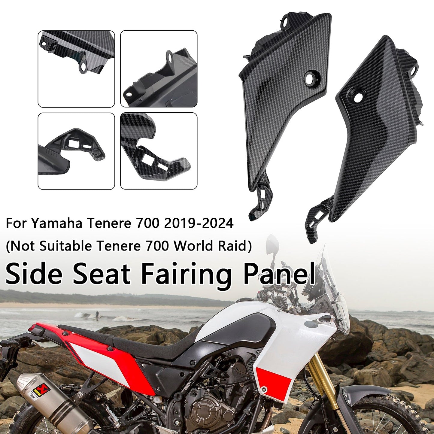 Pannello carenatura sella laterale Yamaha Tenere 700 2019-2024
