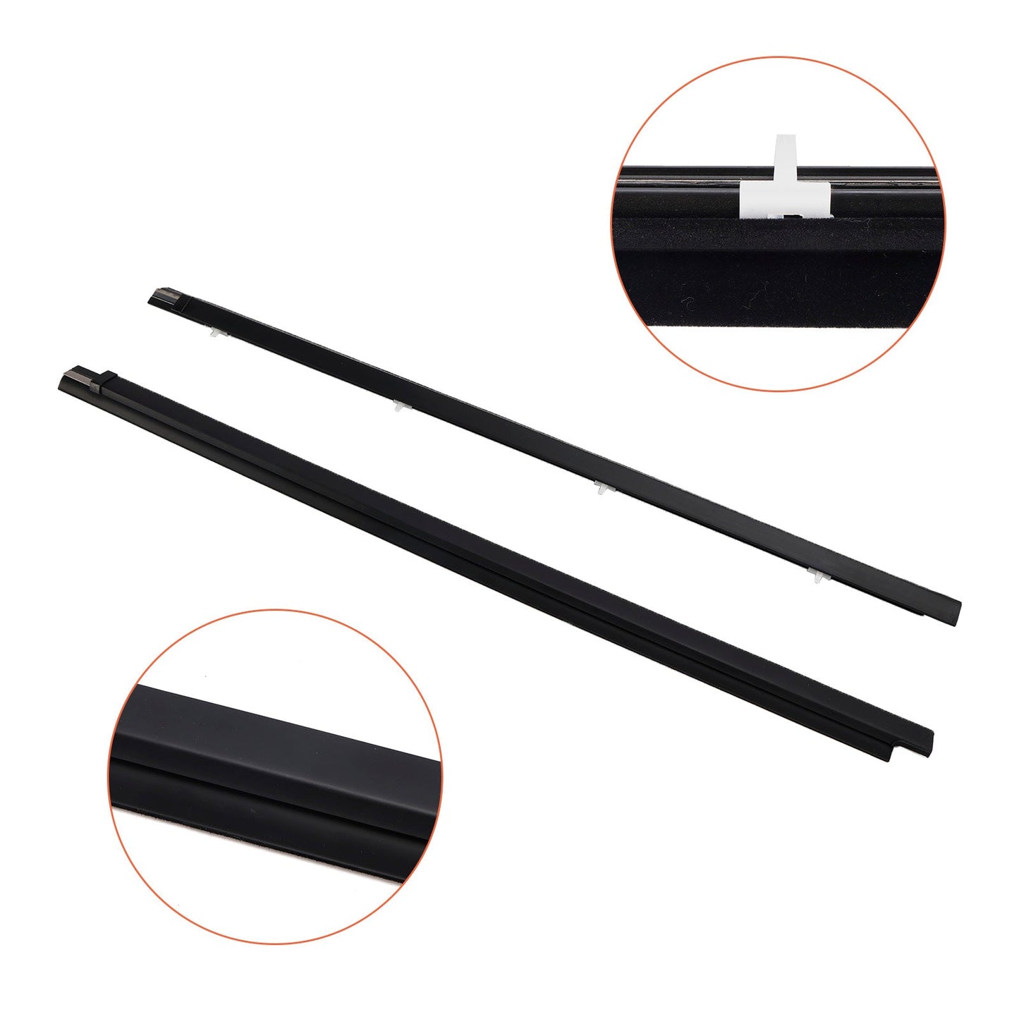 1995-2004 Toyota Tacoma 2 pezzi Guarnizione per cintura per finestrino porta anteriore WP685VZ