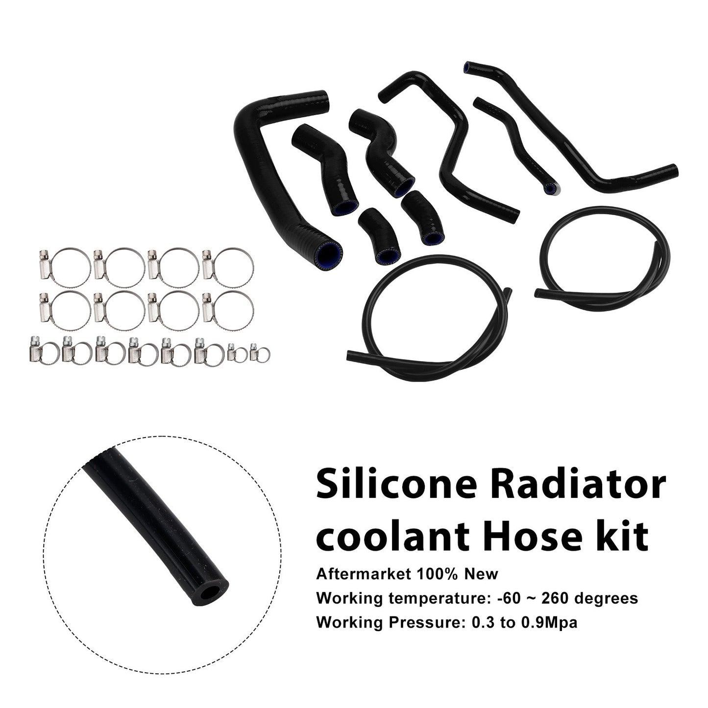 Tubo flessibile del liquido di raffreddamento del radiatore in silicone Suzuki SV 650 SV650 2016-2025