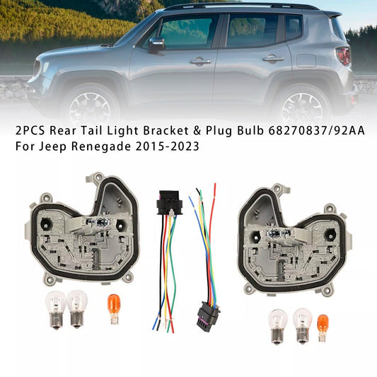Supporto e lampadina per fanale posteriore Jeep Renegade 2015-2023 (2 pezzi) 68270837/92AA