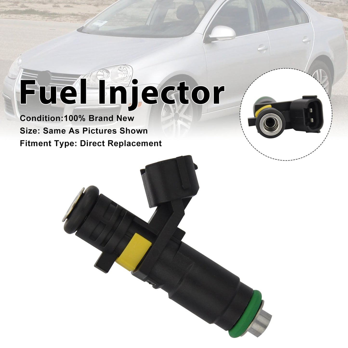 1 iniettore di carburante per Volkswagen Bora 2.5 2006 Jetta 2005-2006 07K906031B