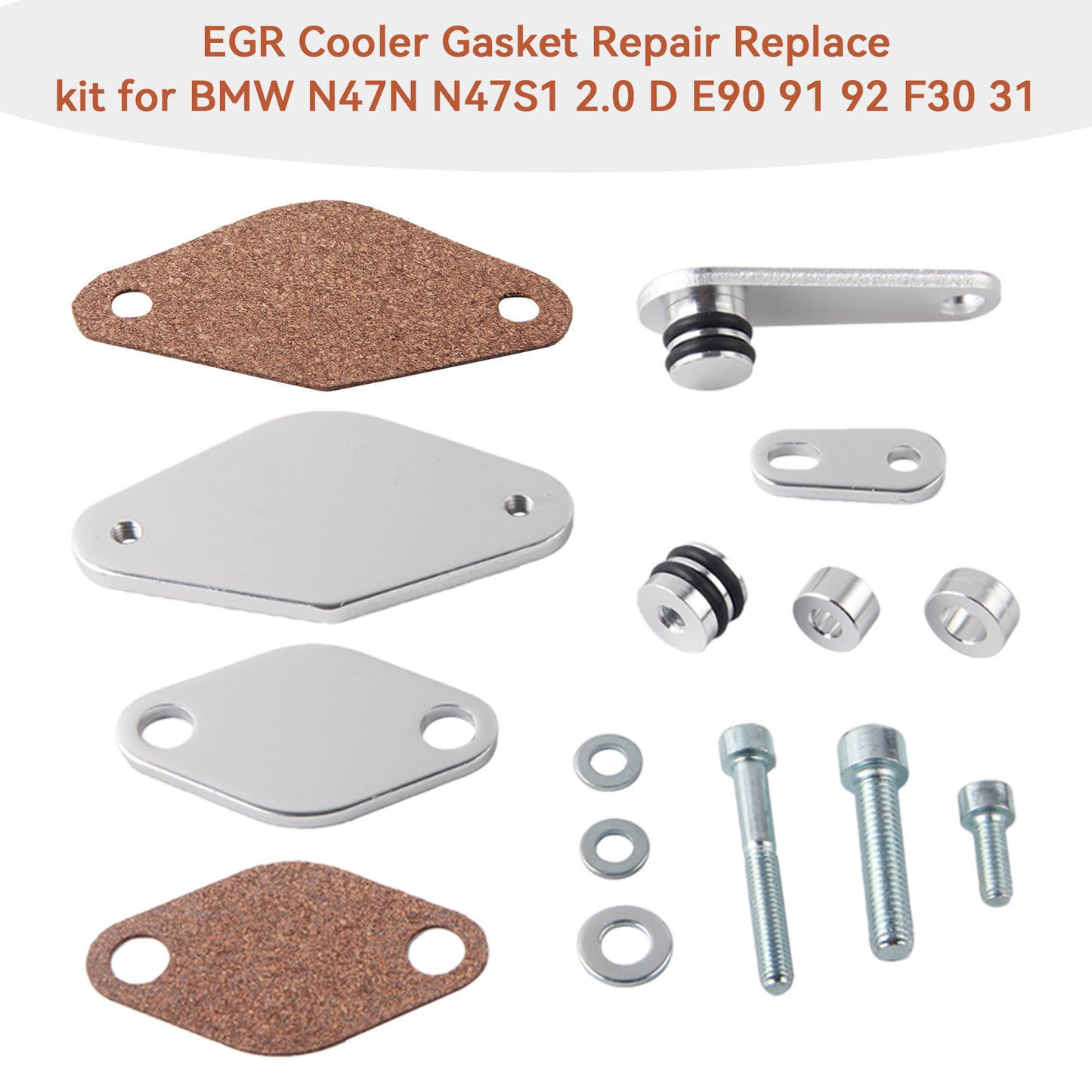 EGR Cooler Gasket Repair Replace kit per BMW N47N N47S1 2.0 D E90 91 92 F30 31
