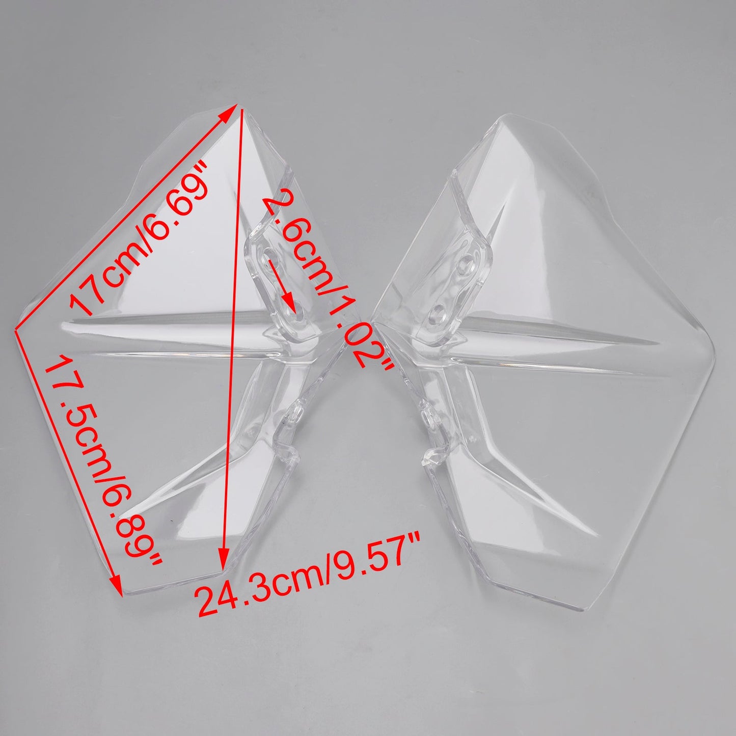 Pannelli laterali per parabrezza adatti per BMW R1300GS ADV 2025-2026