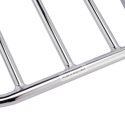Portapacchi cromato per schienale sissybar per modelli Softail FLSB FXFB FXFBS FXLR FXLRS 18-25