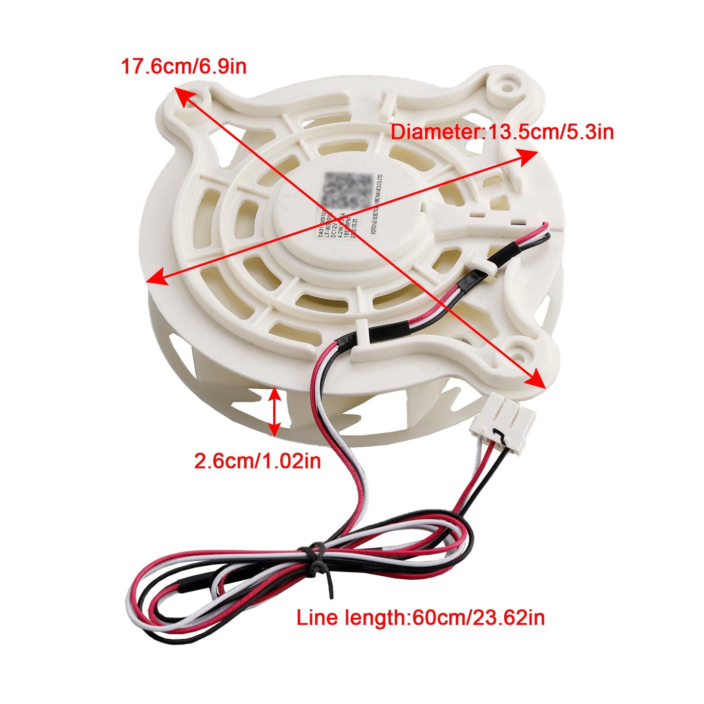 DA31-00342A Ventola motore frigorifero per evaporatore congelatore Samsung RS27T5200SG