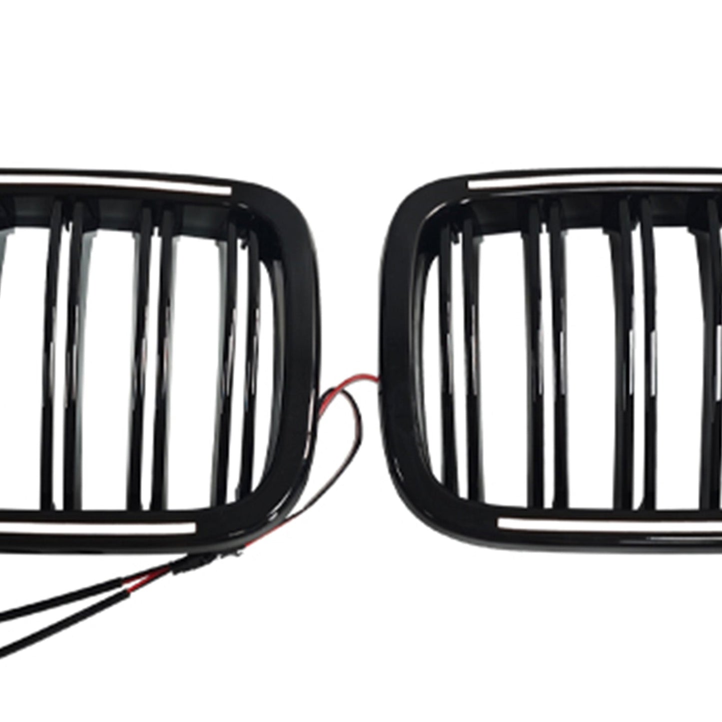 Griglia anteriore a doppio rene nera per paraurti, compatibile con BMW X3 F25 2011-2014.