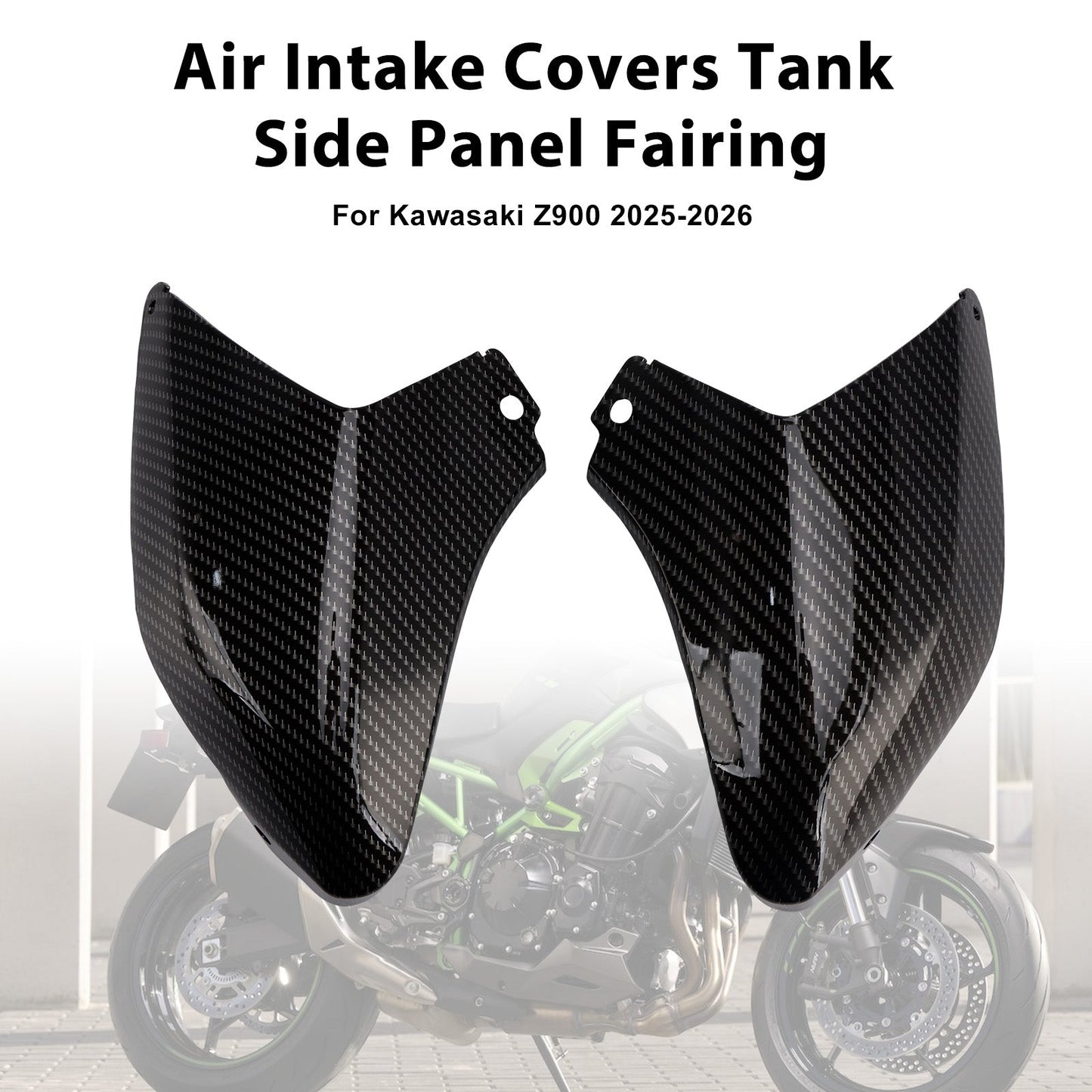 Coperture per presa d'aria, pannello laterale del serbatoio, carenatura per Kawasaki Z900 2025-2026