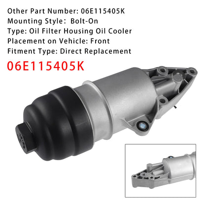 Gruppo filtro olio radiatore olio motore Audi A5 2008-2010 06E115405K