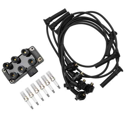Bobina di accensione Mercury Mountaineer V6 4.0l 1998-2010+6 candele+6 cavi FD480 DG452 90TF12029A