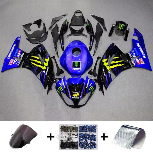 Kit carenatura iniezione in plastica ABS adatto per Kawasaki ZX6R 636 2009-2012