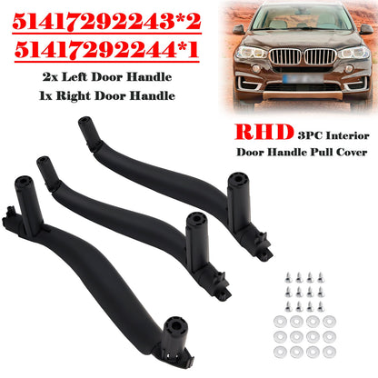 Copertura maniglia interna porta RHD 3 pezzi per BMW X5 F15 X6 F16 2014-2018