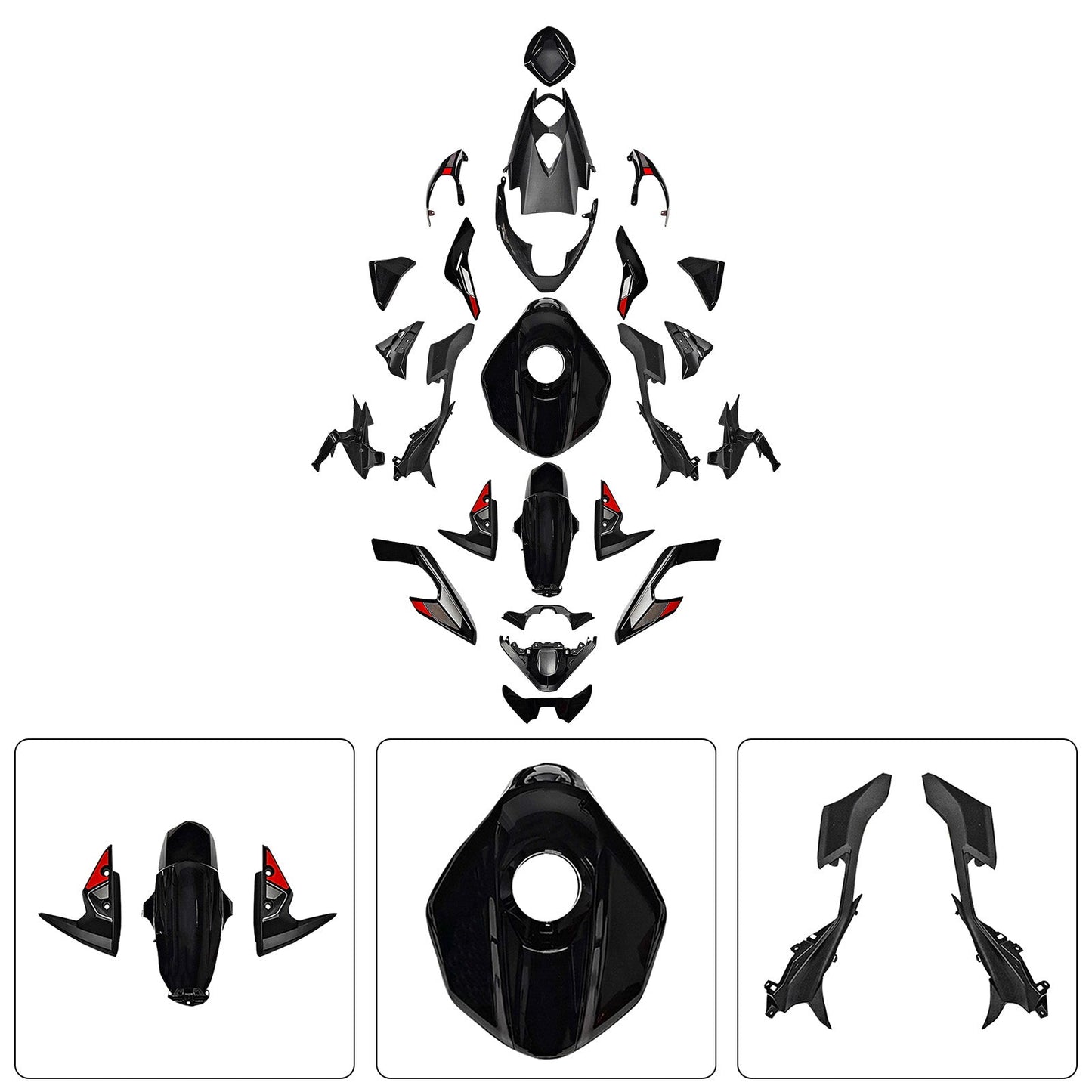 Kit di carene stampate a iniezione per Street Triple 765 R/RS 2023-2025