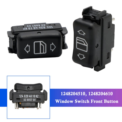 2X Console Interruttore Alzacristalli Pulsante Anteriore per Mercedes Benz W124 S126 W190