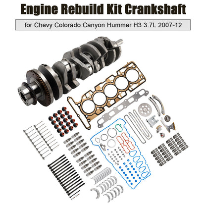 Kit di revisione motore Hummer H3T 3.7L 3654CC 223CID L5 DOHC 2009-2010, albero motore 89017791 HS26390PT