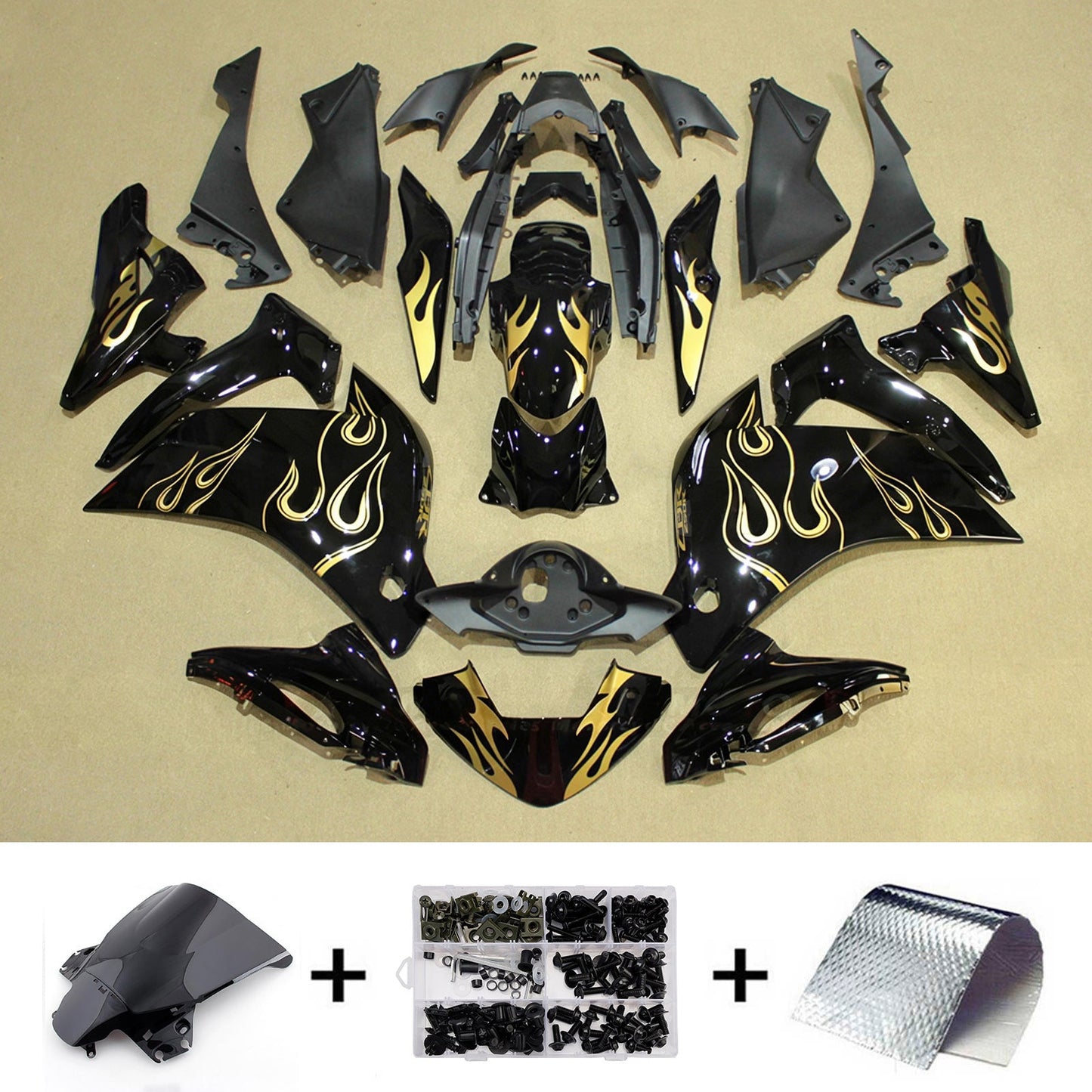 Kit di carene in plastica ABS stampate a iniezione per Honda CBR250R 2011-2015