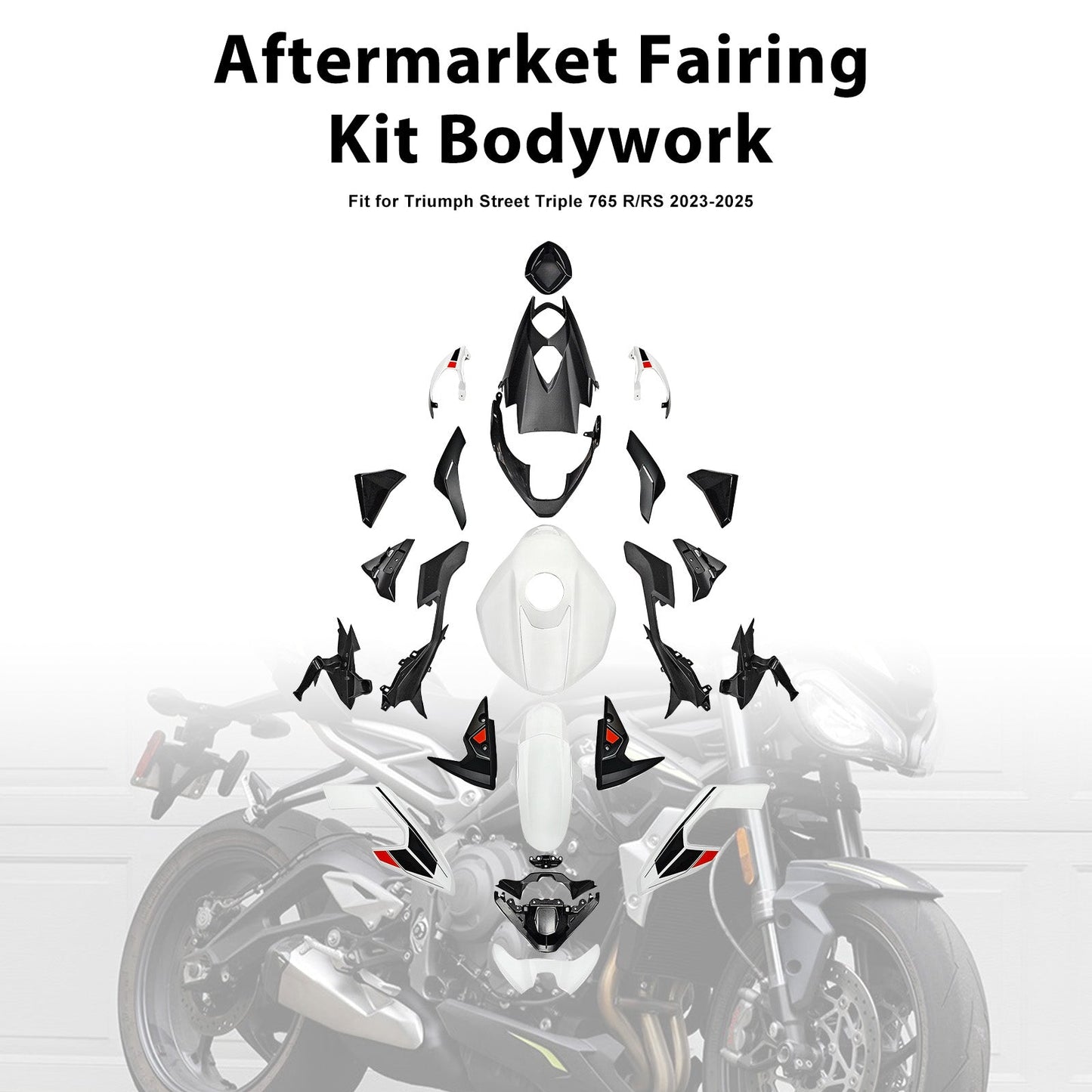 Kit di carene stampate a iniezione per Street Triple 765 R/RS 2023-2025
