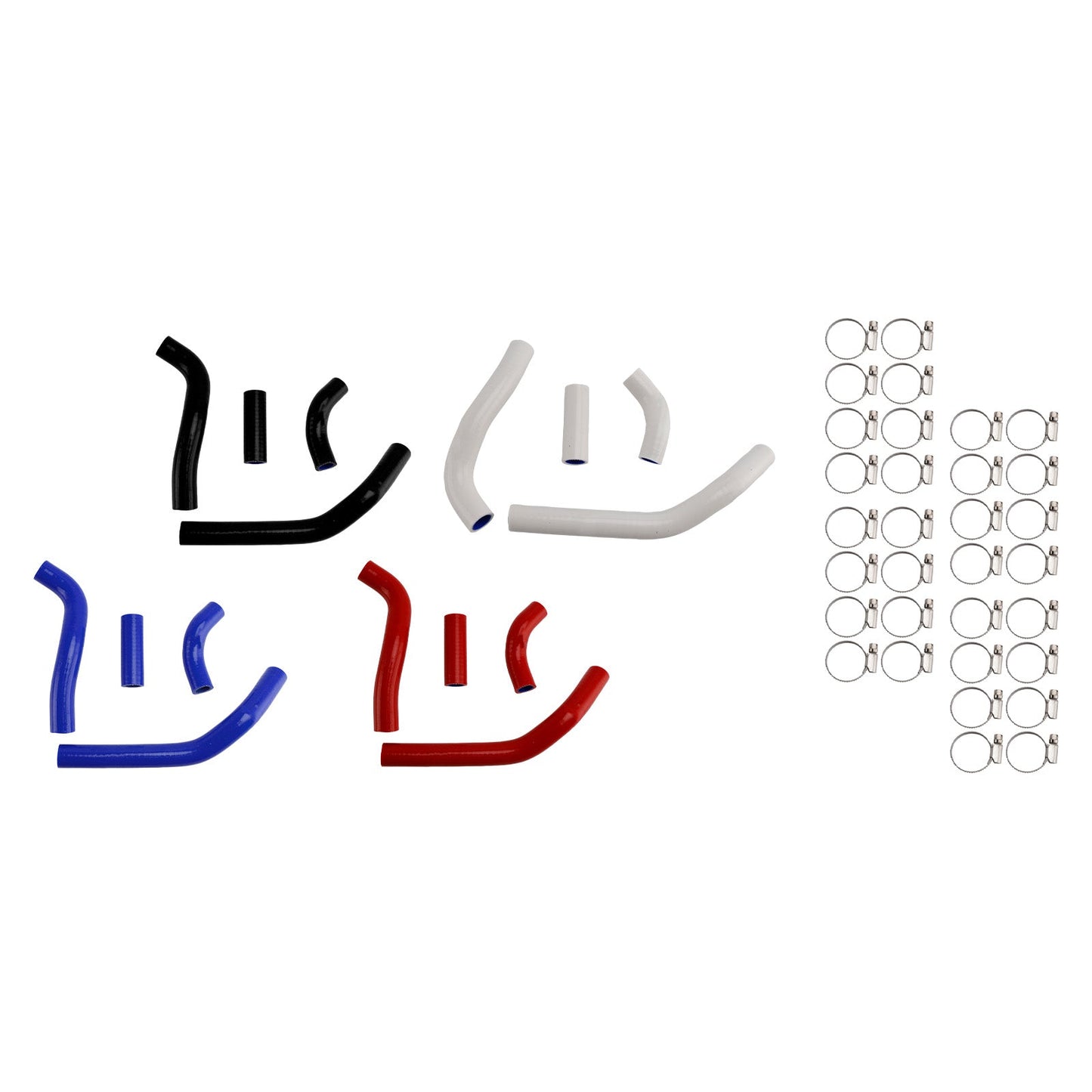 Kit di tubi flessibili in silicone per il liquido di raffreddamento del radiatore, compatibile con Honda CRF450R RX RWE 21-25