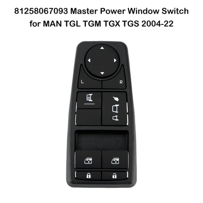 Interruttore alzacristalli elettrico principale MAN TGS 2006-2022 81258067093 81258067108 81258067081