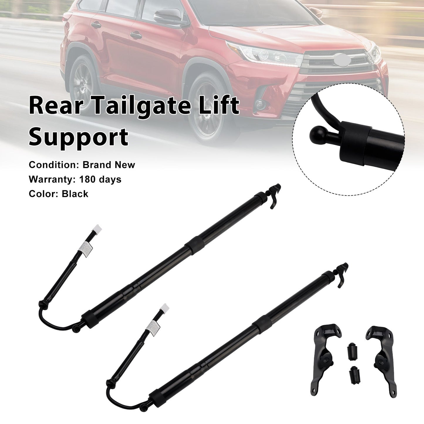 Supporto di sollevamento elettrico per portellone posteriore Toyota Highlander 2014-2019 2 pezzi 6891009120