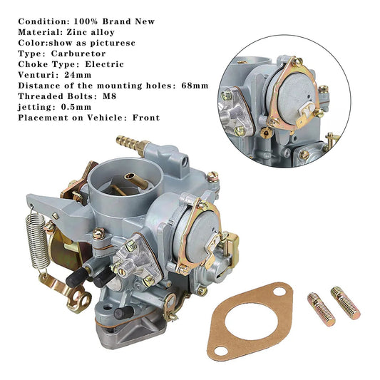 Carburatore 113129029A per VW Beetle 30/31 PICT-3 tipo 1 e 2 Bug Bus Ghia con guarnizione