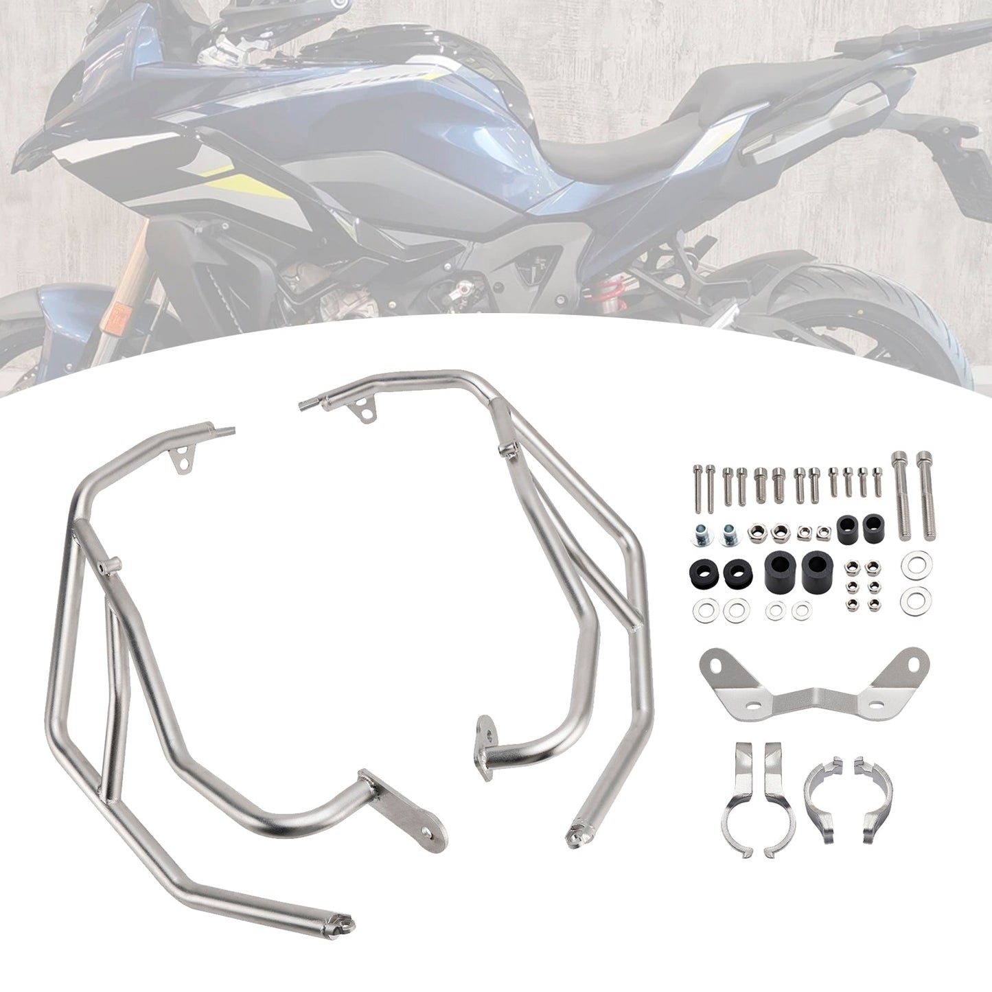 Barra di protezione motore superiore per BMW S1000Xr M1000Xr 2024-2025, telaio in acciaio