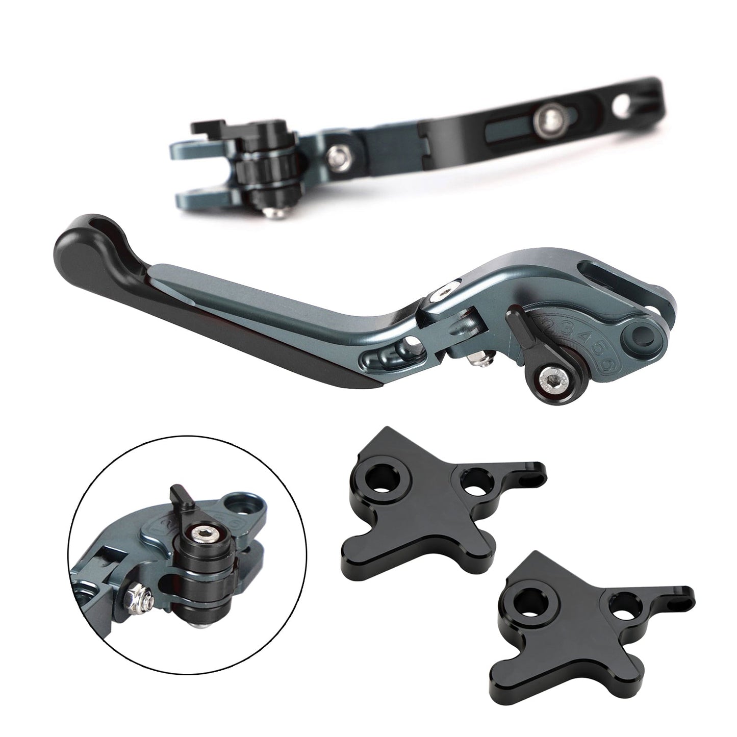 Leva freno frizione regolabile adatta per Piaggio MP3 300 16-18 MP3 350 18-19