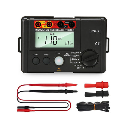 Megohmmetro digitale UT501A, tester di resistenza di isolamento, multimetro