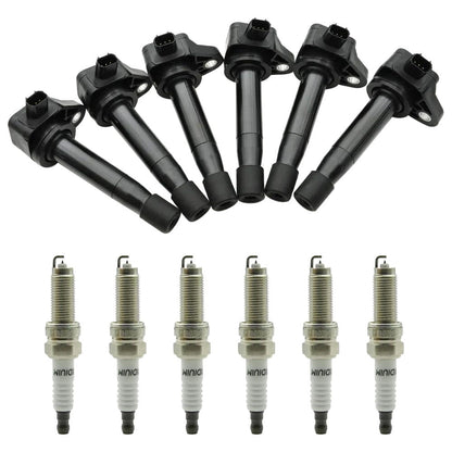 Bobina di accensione Honda Pilot V6 3.5L 2009-2015 + candela UF603 5C1681 6 pezzi