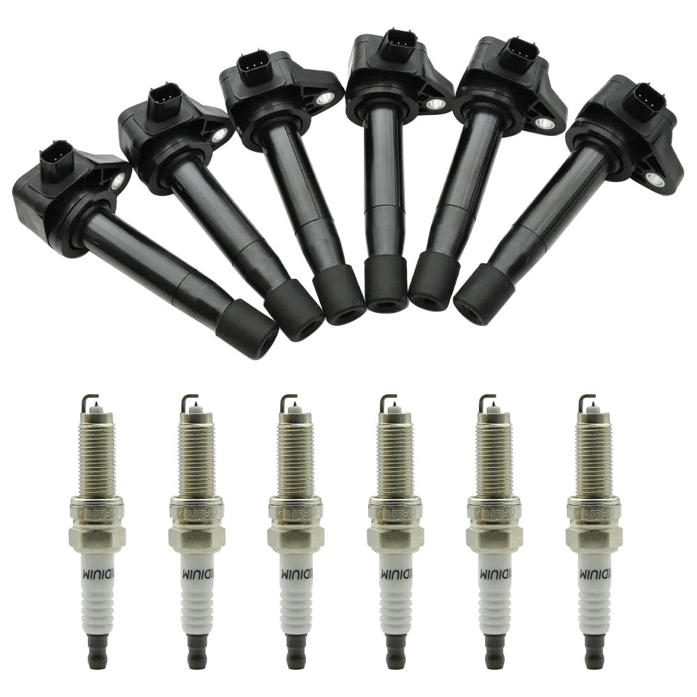 Bobina di accensione Honda Odyssey Touring V6 3.5L 2008-2010 + candela UF603 5C1681 6 pezzi