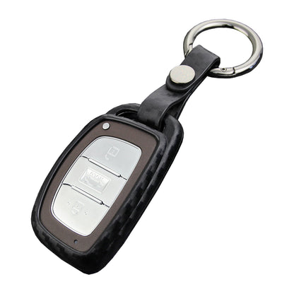 Custodia in similpelle e silicone per chiave auto con fibbia per Hyundai