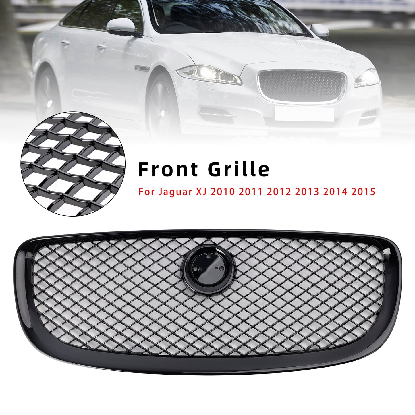 Griglia paraurti anteriore Jaguar XJ Gloss Black 2010-2015